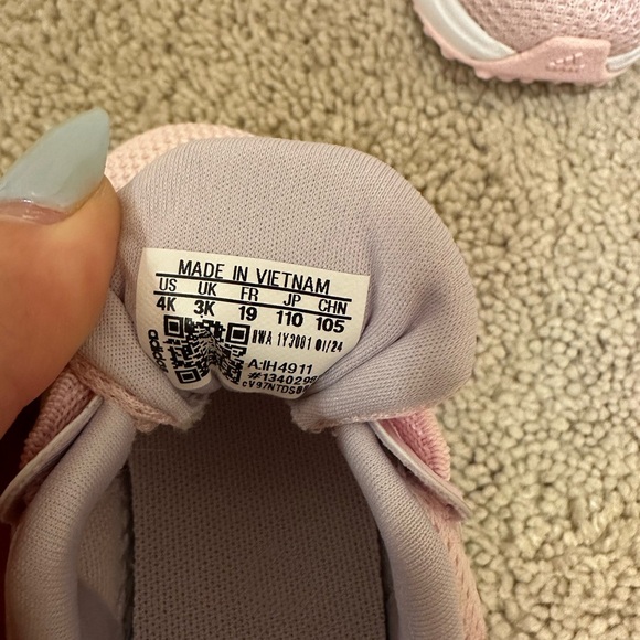 Toddler Pink Adidas Sneakers - Picture 3 of 3